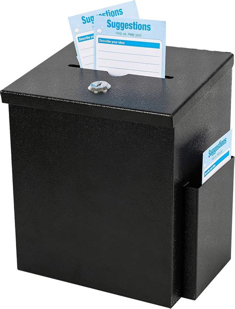 antique metal ballot box|5 x 6 suggestion box.